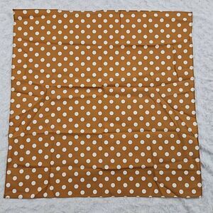 Lemlem Orange and White Bandana Scarf for body or purse 22.5" Polka Dot